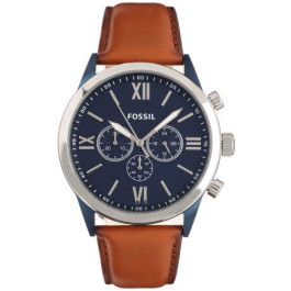 Watch strap Fossil BQ2152 Leather Brown 26mm